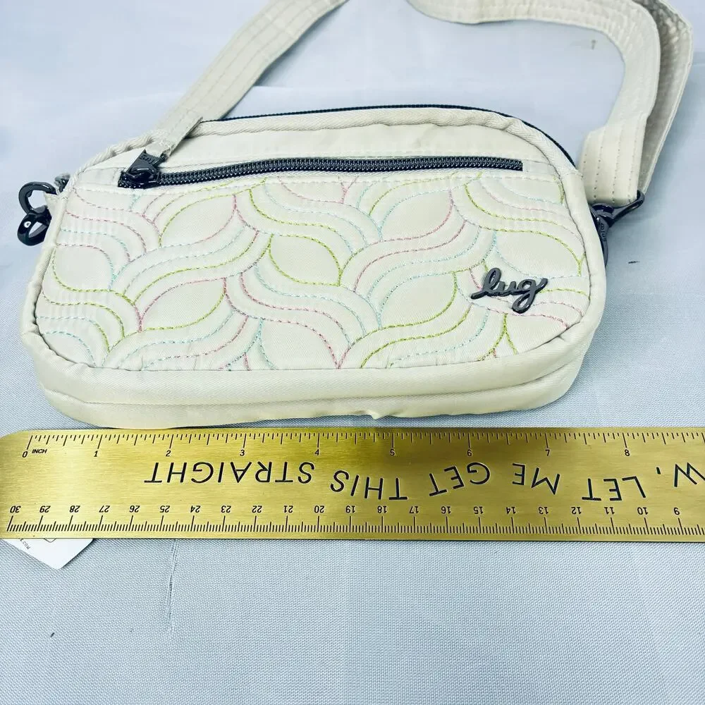 Lug Belt Waist Sling Bag Off White Super Coupe RFID Women Floral Multicolor